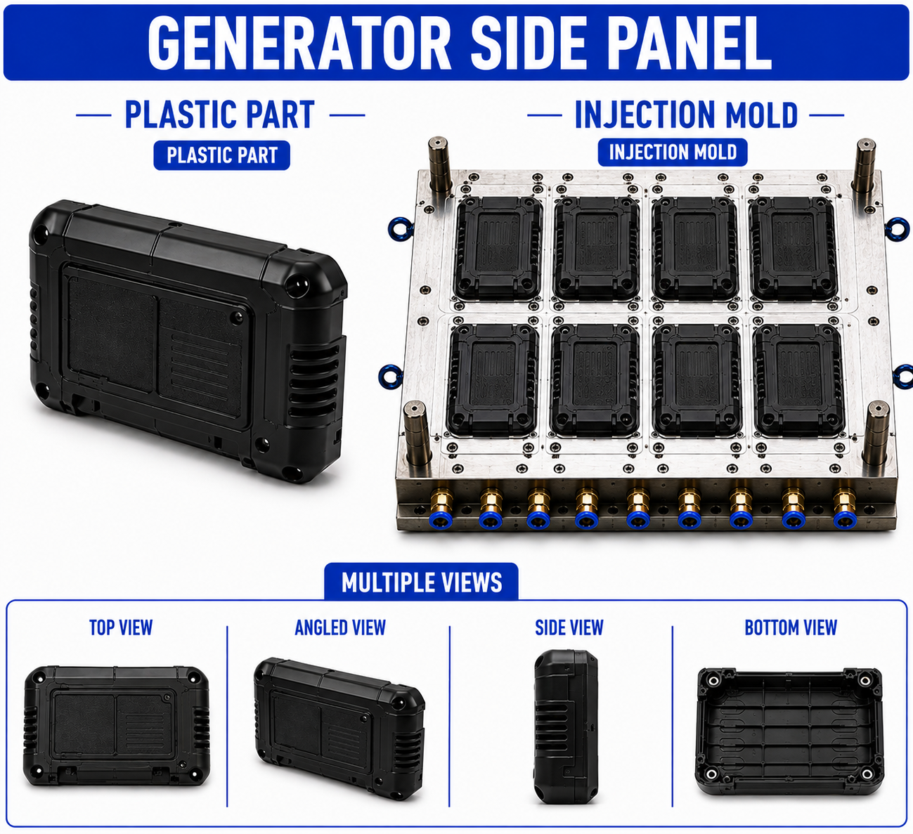 Generator Plastic Side Panel Mould and Moulding Service